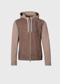 Paul Stuart Suede Front Hooded Jacket, thumbnail 1