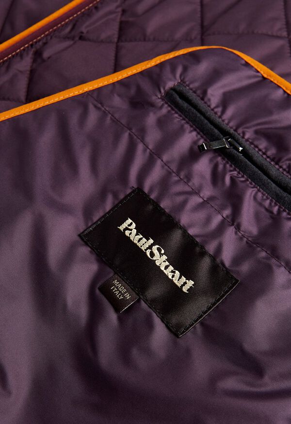 Paul Stuart Nylon Quilted Vest with Piping, image 16