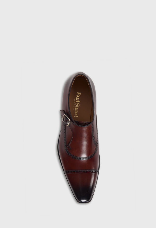 Paul Stuart Sean Leather Cap Toe Monk Strap, image 4