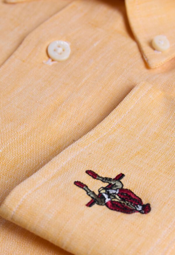 Paul Stuart Linen Logo Sport Shirt, image 3