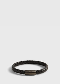 Paul Stuart Woven Leather Bracelet with Sterling Silver, thumbnail 1