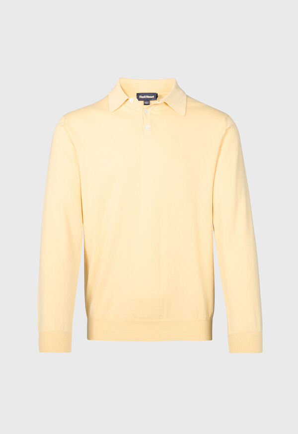 Paul Stuart Egyptian Cotton Long Sleeve Polo, image 1