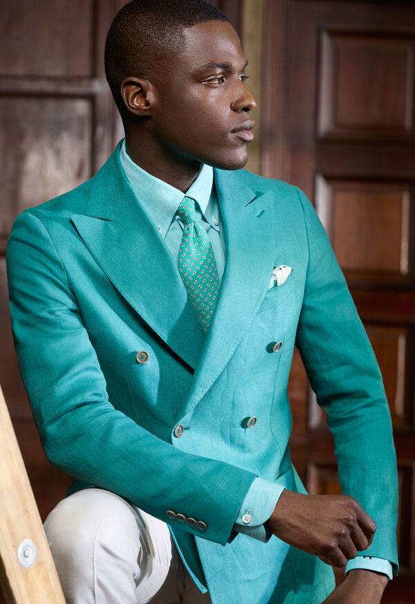 Paul Stuart Linen Logo Sport Shirt, image 2