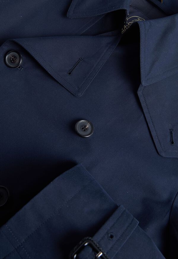 Paul Stuart Double Breasted Cotton Trench Coat, image 5