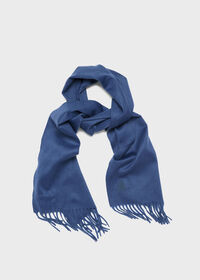 Paul Stuart Cashmere Solid Color Scarf with Embroidered Logo, thumbnail 48