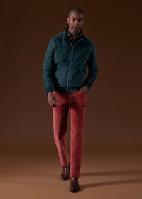 Men's Five Pocket Corduroy Pants in Rust - Paul Stuart