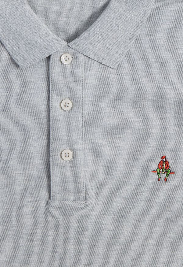 Paul Stuart Cotton Piqué Logo Polo, image 2