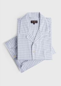 Paul Stuart Cotton Twill Graph Check Pajama, thumbnail 1