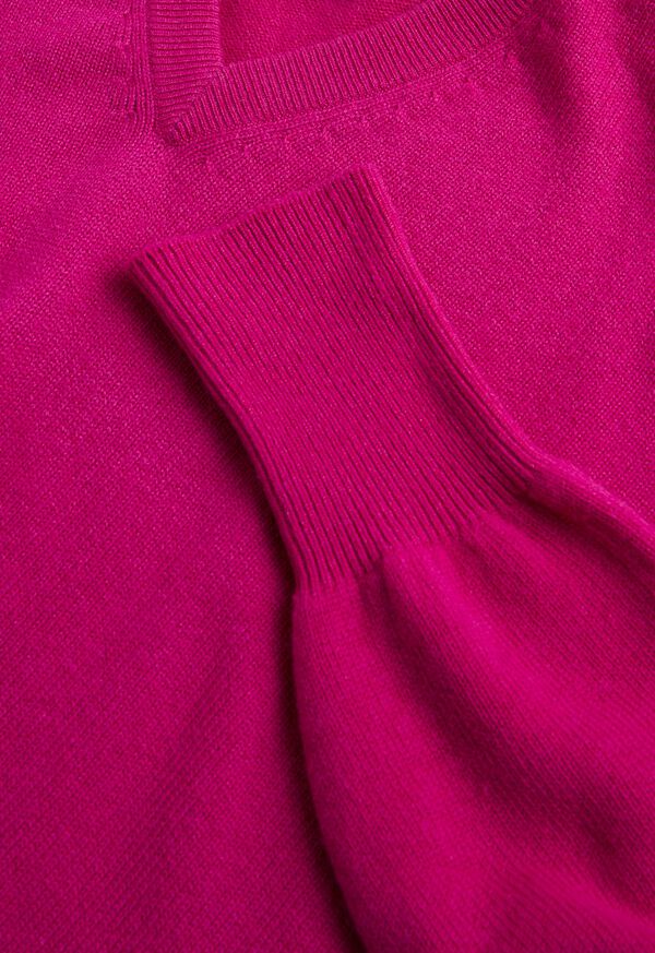 Paul Stuart Classic Cashmere Double Ply V-Neck Sweater, image 2