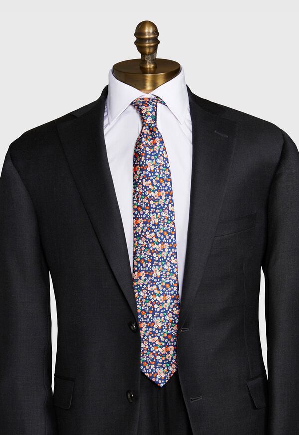 Paul Stuart Allover Floral Tie, image 2