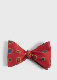 Paul Stuart Printed Silk Tossed Square Bow Tie, thumbnail 1