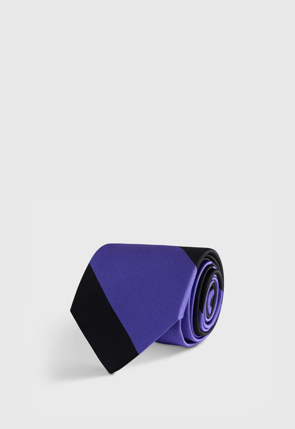 Paul Stuart Woven Silk Block Stripe Tie, image 1