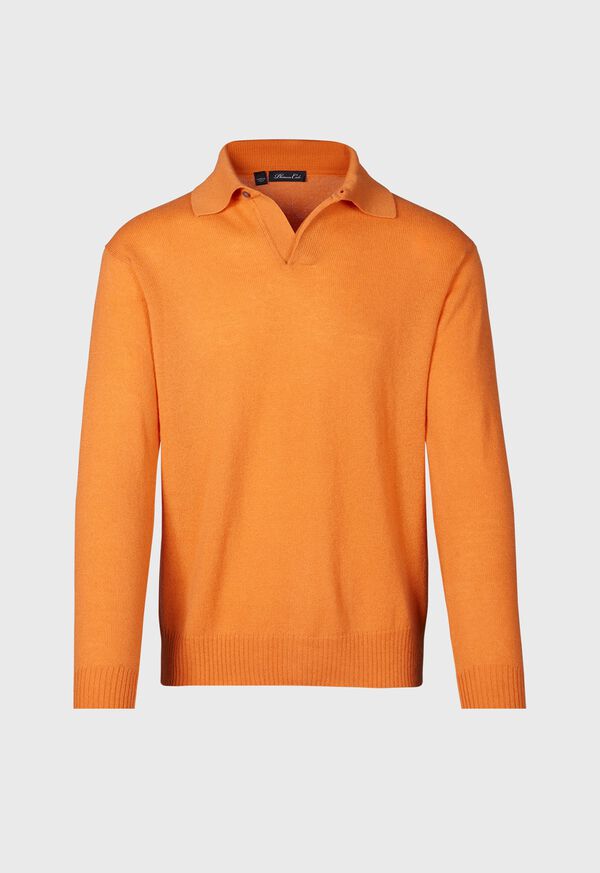 Paul Stuart Cashmere One Button Polo, image 1