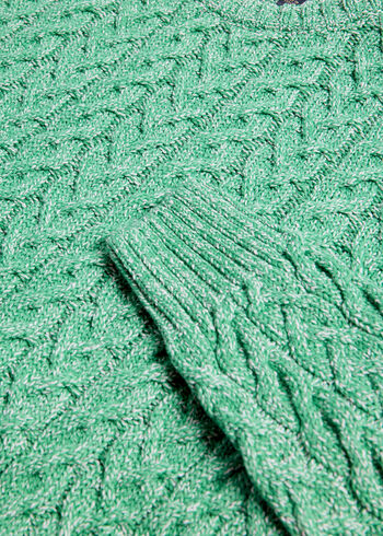 Paul Stuart Cotton Cable Crewneck Sweater