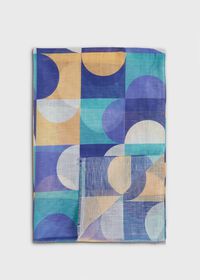Paul Stuart Cotton & Linen Abstract Print Scarf, thumbnail 1