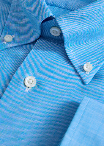 Paul Stuart Cotton Twill Logo Sport Shirt