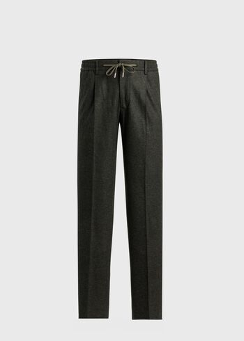 Paul Stuart Wool&nbsp;Flannel Drawstring Pant
