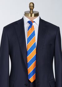 Paul Stuart Printed Silk Melange Wide Stripe Tie, thumbnail 2
