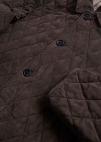 Paul Stuart Quilted Waterproof Suede Jacket, thumbnail 3