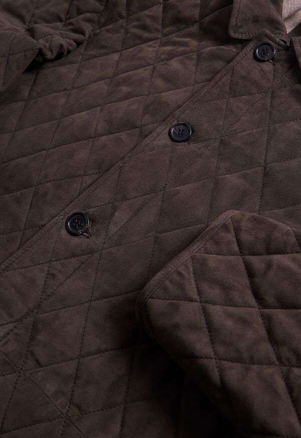 Paul Stuart Quilted Waterproof Suede Jacket, image 3