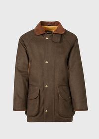 Paul Stuart Wool Loden Field Coat with Contrast Interior, thumbnail 1