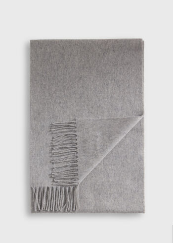 Paul Stuart Cashmere Scarf with Man on the Fence Logo