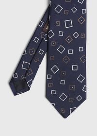 Paul Stuart Navy Squares Tie, thumbnail 1