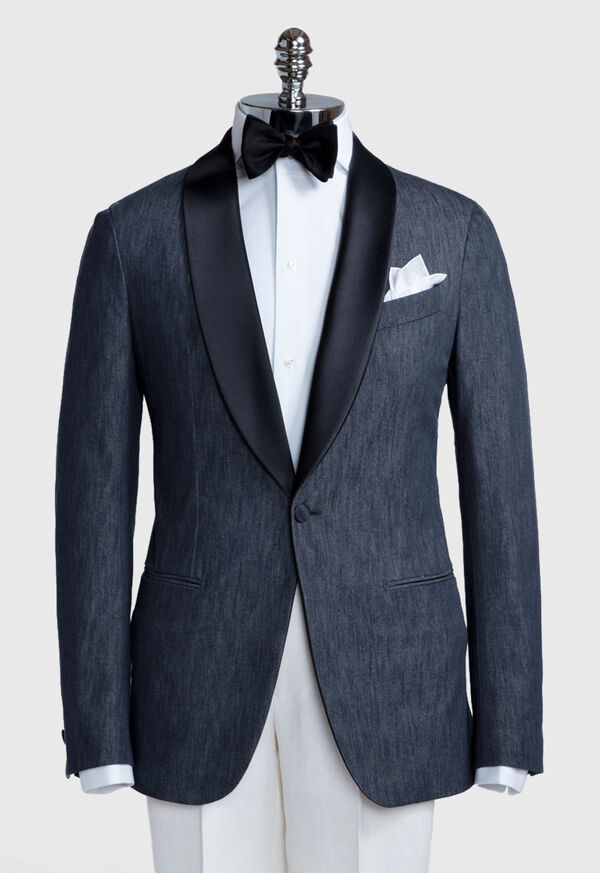 Paul Stuart Denim Single Breasted Formal Jacket, image 2