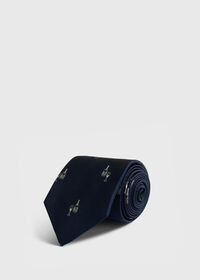 Paul Stuart Silk Champagne Print Tie, thumbnail 1
