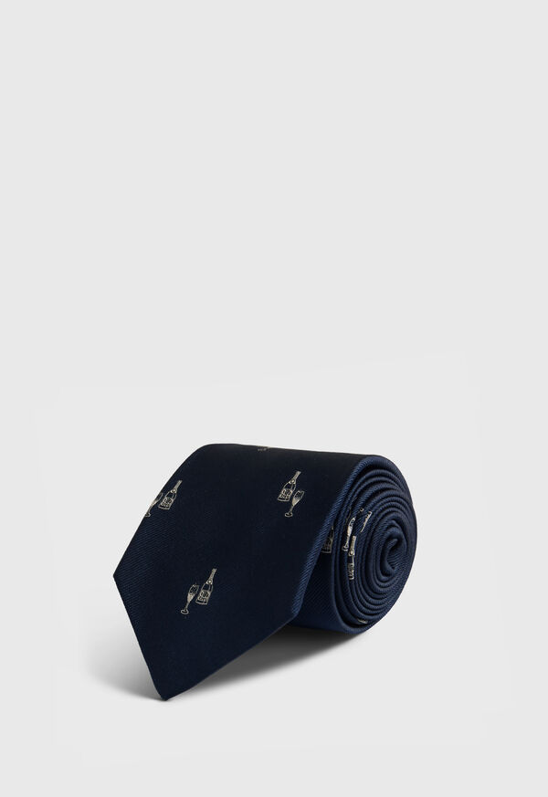 Paul Stuart Silk Champagne Print Tie, image 1