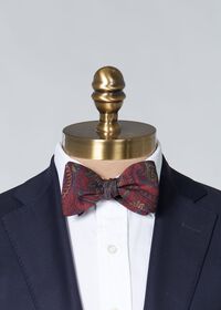 Paul Stuart Silk Paisley Print Bow Tie, thumbnail 2