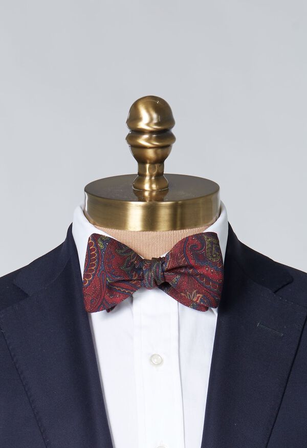 Paul Stuart Silk Paisley Print Bow Tie, image 2