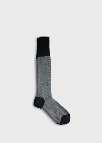 Paul Stuart All Year Wool Herringbone Sock