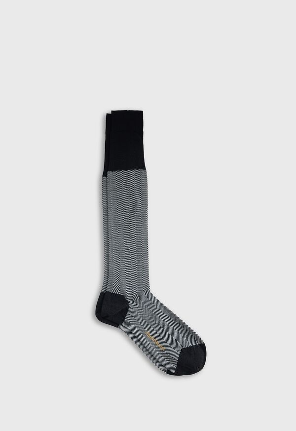 Paul Stuart All Year Wool Herringbone Sock, image 1