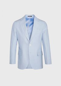 Paul Stuart Solid Light Blue Linen Sport Jacket, thumbnail 1