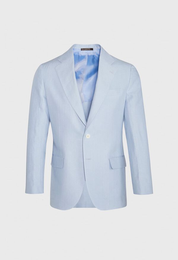 Paul Stuart Solid Light Blue Linen Sport Jacket, image 1
