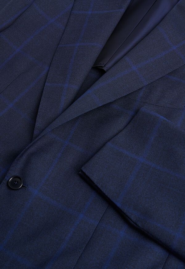 Paul Stuart Blue Plaid Suit, image 2