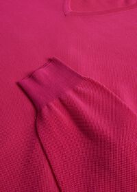 Paul Stuart Cotton Piqué V-Neck Sweater, thumbnail 2