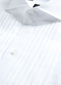 Paul Stuart Linen Pleated Front Formal Dress Shirt, thumbnail 3