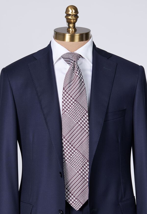 Paul Stuart Silk Jacquard Plaid Tie, image 2