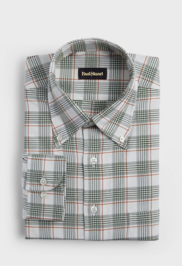 Paul Stuart Plaid Flannel on Cream Ground Sport Shirt, image 1