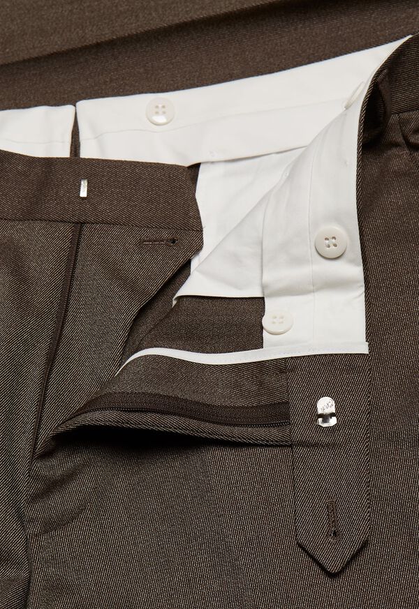 Paul Stuart Mink Twill Plain Front Trouser, image 2