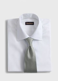 Paul Stuart Solid Mogador Silk & Cotton Tie, thumbnail 2