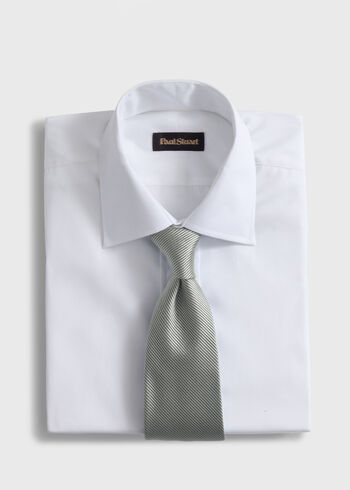 Paul Stuart Solid Mogador Silk & Cotton Tie