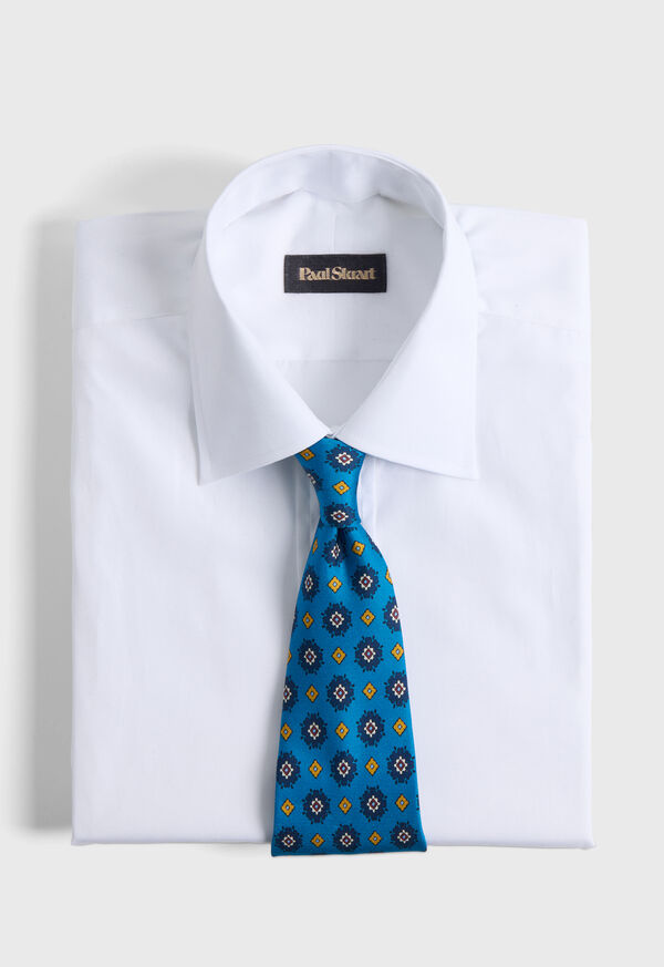 Paul Stuart Printed Silk Medallion Tie, image 2