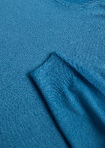 Paul Stuart Garment Dyed Wool Crewneck Sweater