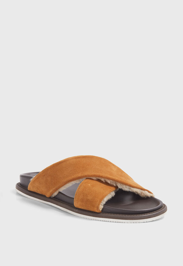 Paul Stuart Punta III Shearling Crossover Slide, image 2