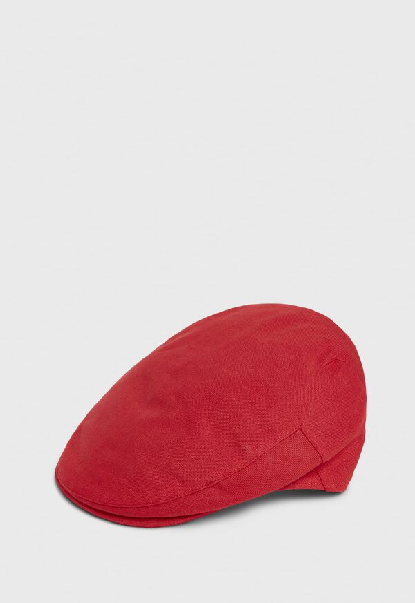 Paul Stuart Irish Linen Solid Flat Cap, image 3