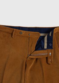 Paul Stuart Suede Trimmed Corduroy Trouser, thumbnail 2