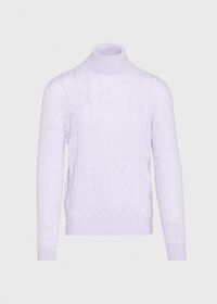 Paul Stuart Scottish Cashmere Cable Knit Turtleneck, thumbnail 2